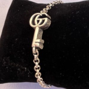 Gucci GG Key Sterling Silver Bracelet